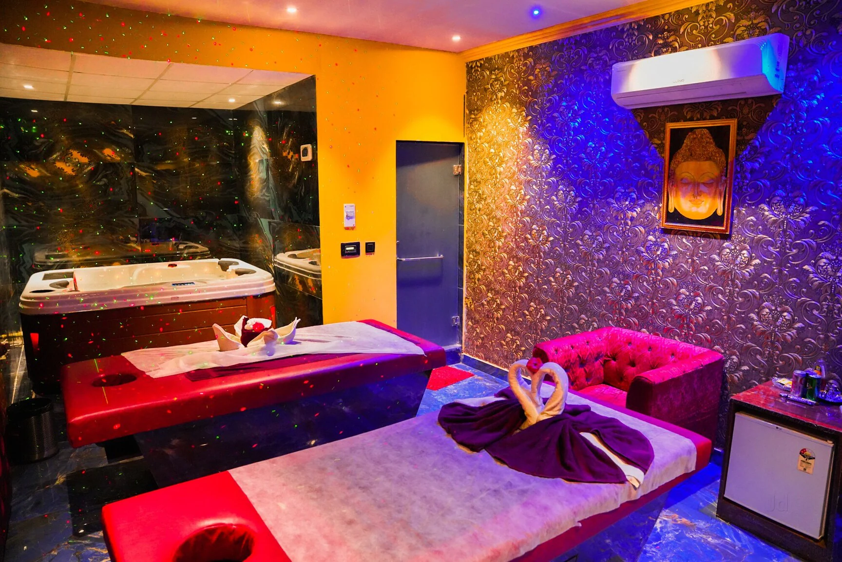 Luxury massage spa interior